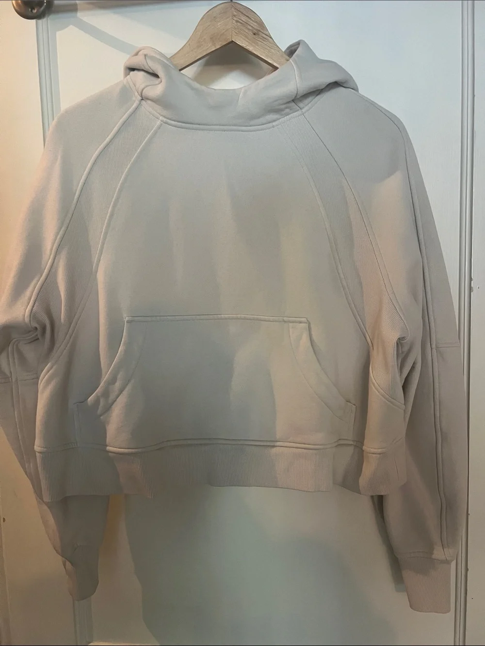 lululemon athletica Cream Hooded Pullover Sweatshirt